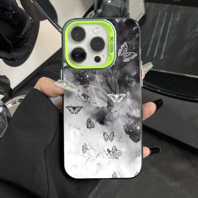 Diablo Butterfly for iPhone15promax mobile phone case Apple 16 matte 13/12/14 anti-drop XS