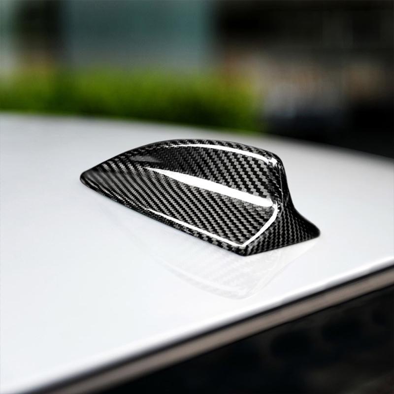 Для BMW E90 E92 E93 3 серии 2005-2012 антенна из настоящего углеродного волокна Shark применяется к чехлу антенны BMW Finten для салона автомобиля