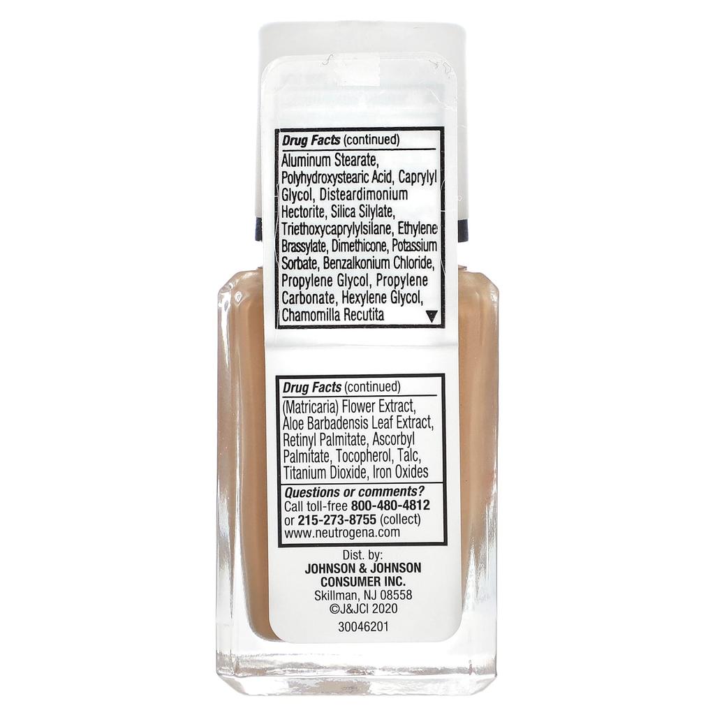 Neutrogena Очищающий нежирный макияж, мягкий бежевый 50, 30 мл (1 жидкая унция)