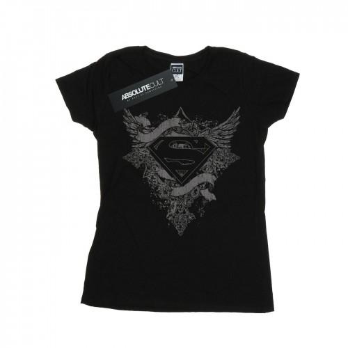 DC Comics Womens/Ladies Superman Wings Logo Cotton T-Shirt