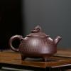 Китайский чайник Исин, ​​фиолетовая глиняный чайник ручной работы из необработанной руды, фиолетовая глина, горшок для работы на время, чайный сервиз кунг-фу, чайник 190 мл