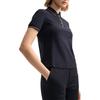 Fila Дышащая Приятная к коже Удобная Универсальная Простая Короткая Трикотажная Рубашка-поло Унисекс топы Белый Легендарно-синий F11W523105F-NV