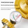 Universal LPG Low Pressure Gas Valve with Gauge for Water Heaters and Stoves