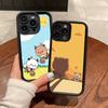 Милый чехол для телефона BuBu D-DuDu для iPhone 11 12 13 14 15 16 17 Pro Max Ударопрочный мягкий ТПУ задняя крышка