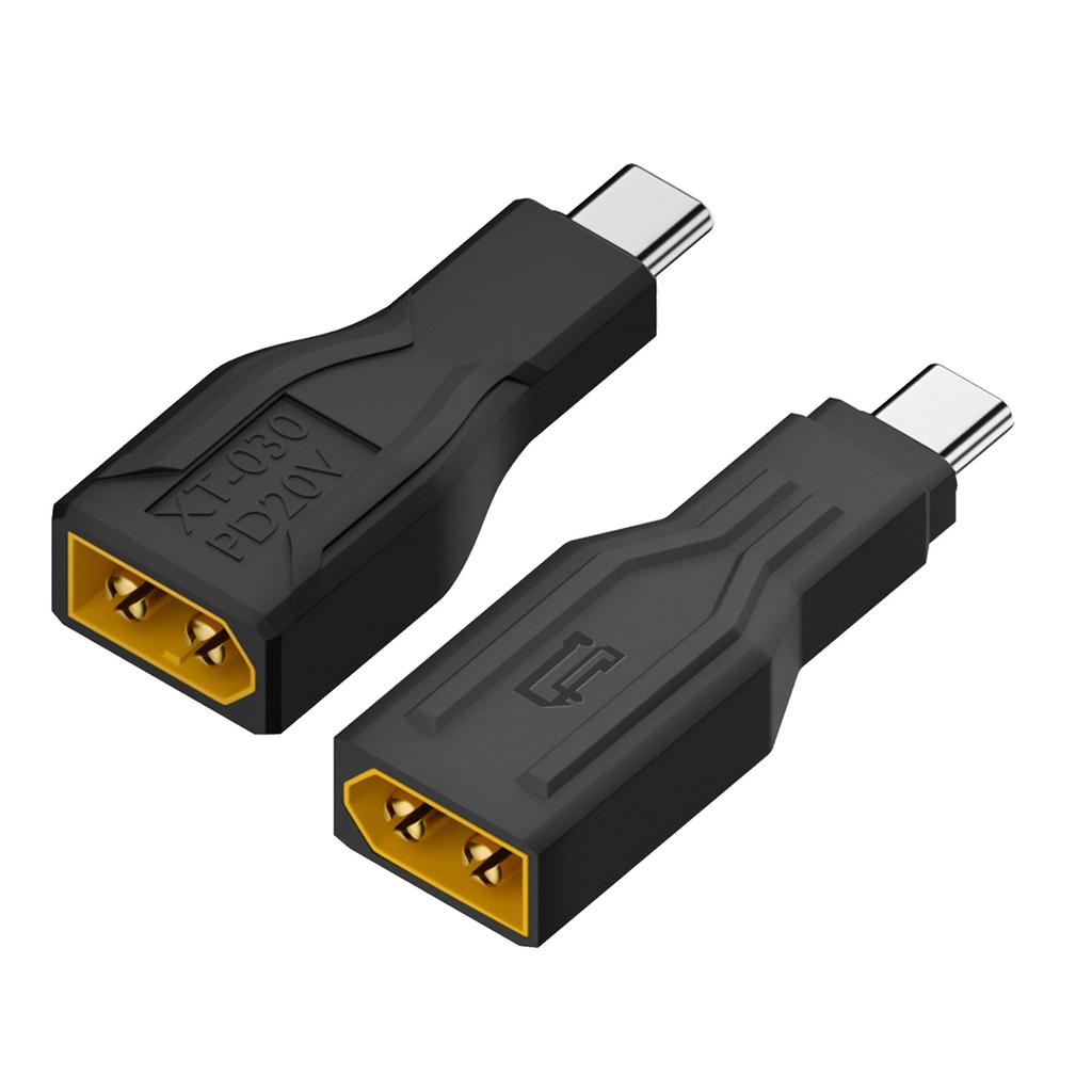 XT60 Male to Type C Male адаптер разъем подходит для моделей с дистанционным управлением поддерживает быструю зарядку 100 Вт и подачу питания