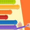 6Pcs Sensory Slap Bracelet Fidget Toy Anxiety Relief Silicone Textured Bracelet Focus Aid Decompression Toy Stocking Stuffers Party Favors