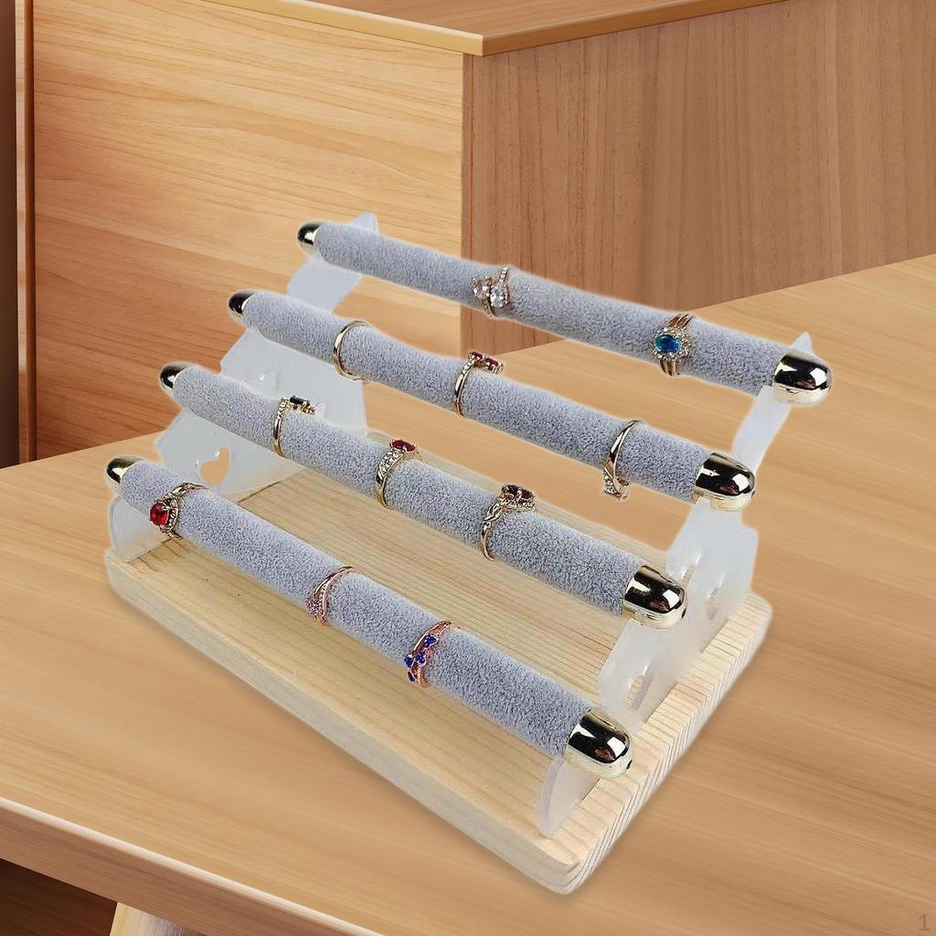 Подставка для ювелирных изделий, органайзер для хранения колец, держатель с большой емкостью