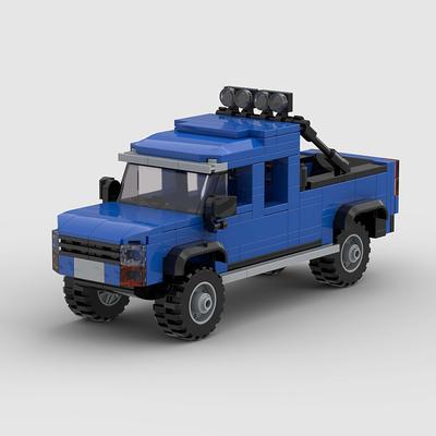 MOC Пикап Фургон Городской Инструментальный Автомобиль Строительные Блоки Кирпичики Детские Игрушки Рождественские Подарки Super Racers Модель Транспортного Средства