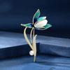 Light Luxury Imitation Hotan Magnolia Flower Brooch, High-end Pearl Brooch for Women, Elegant Brooch