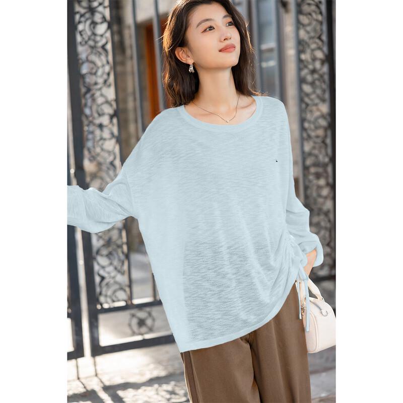 Mocana Loose Fit Dopamine Long Sleeve Knit Top