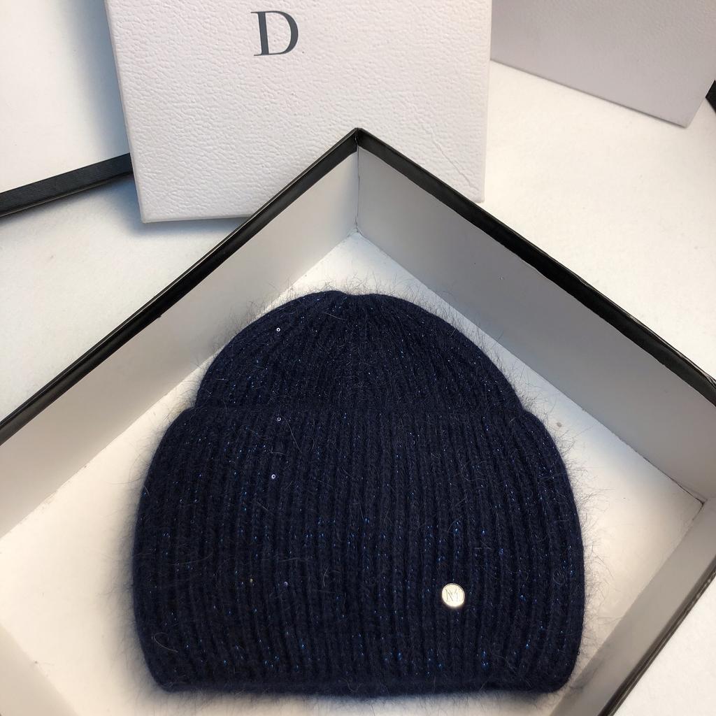 2020 Extended Brim Knitted Hat Sweater With Casual Hat Winter Outdoor Ear Protection Wool Hat Women