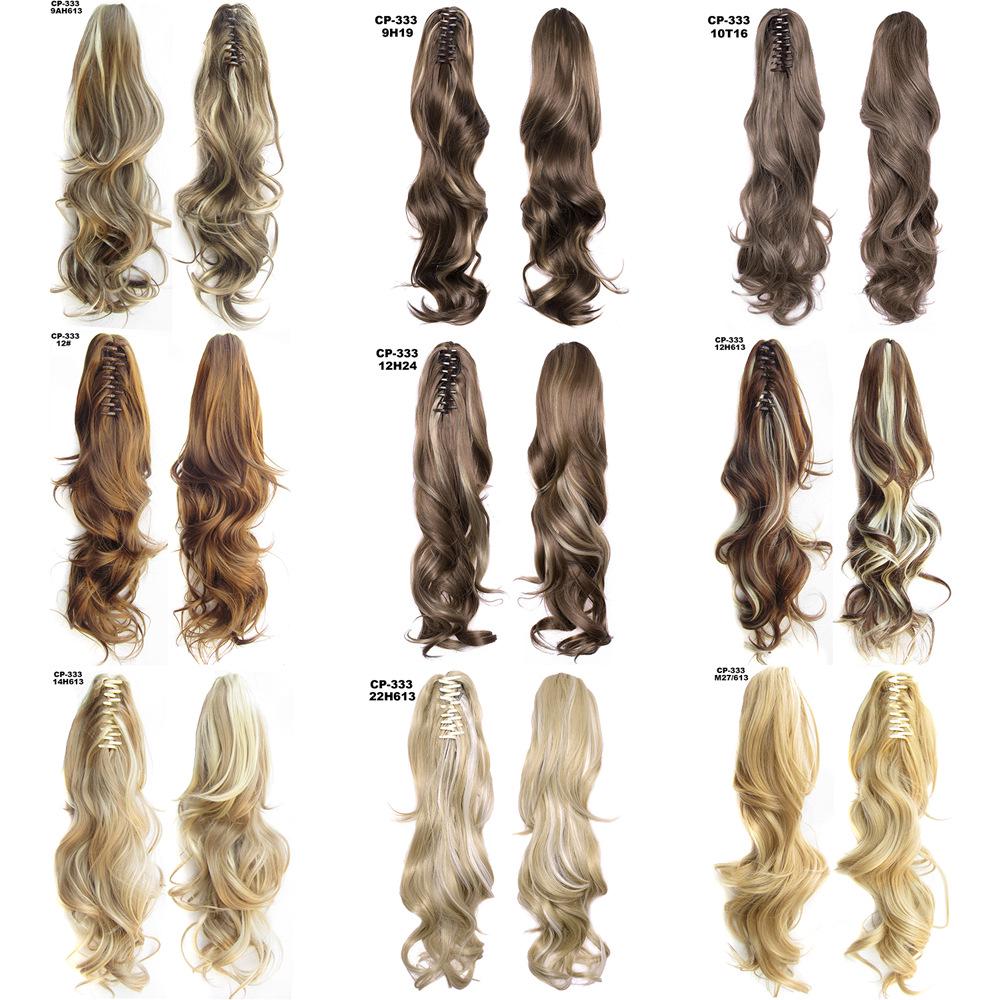 «Настоящий длинный многослойный кудрявый парик с заколкой-конским хвостом — эксклюзивно для женщин»