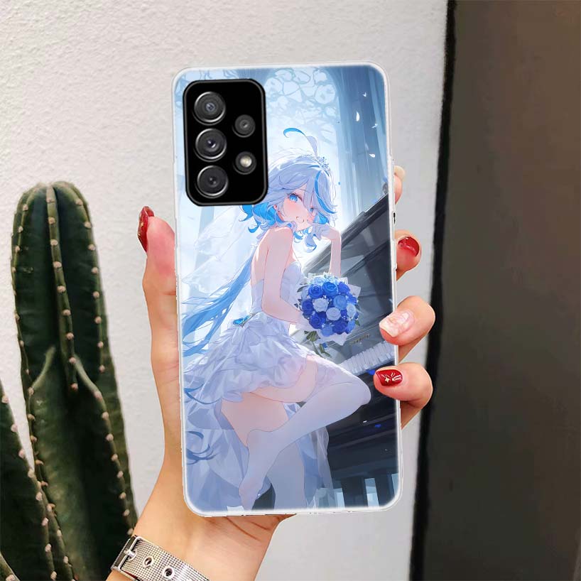 Милая Фурнина Genshin Impact Для Samsung Galaxy A17 A16 A15 A14 A13 A56 A55 A54 A53 Чехол для телефона A36 A35 A34 A33 A26 A25 A24 A23 A05
