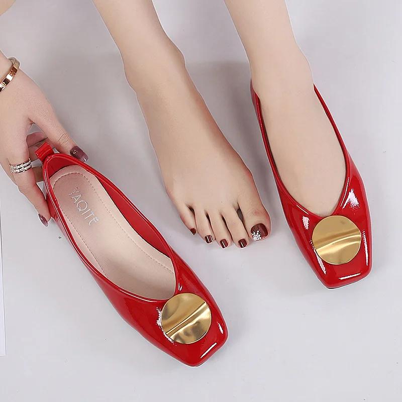 New Luxury Women's Shoes Shallow Mouth Soft Bottom Comfortable Casual Shoes High Quality Fashion Simple Lightweight Flat Shoes