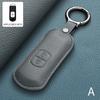 Leather Car Smart Remote Key Case Cover Shell for Mazda 3 6 Atenza Axela Demio CX5 CX3 CX7 CX9 MX5 Key Protector Fob Keychain