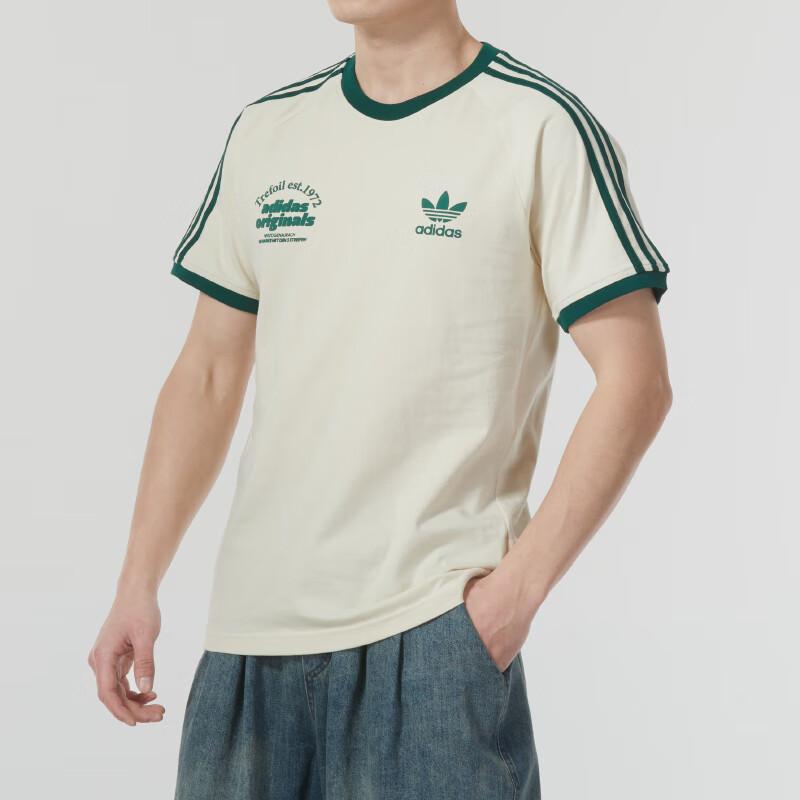 Adidas Футболка с графическим принтом Cali Wonder White для мужчин в уличном стиле IU0217