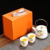 Chinese Ceramic Tea Set Gift Box
