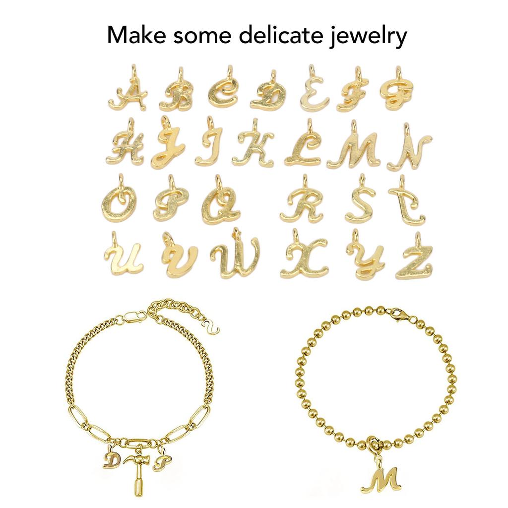 260 шт. Подвески с английскими буквами, сплав, ювелирные изделия, сделай сам, набор аксессуаров для алфавитных подвесок для дредов