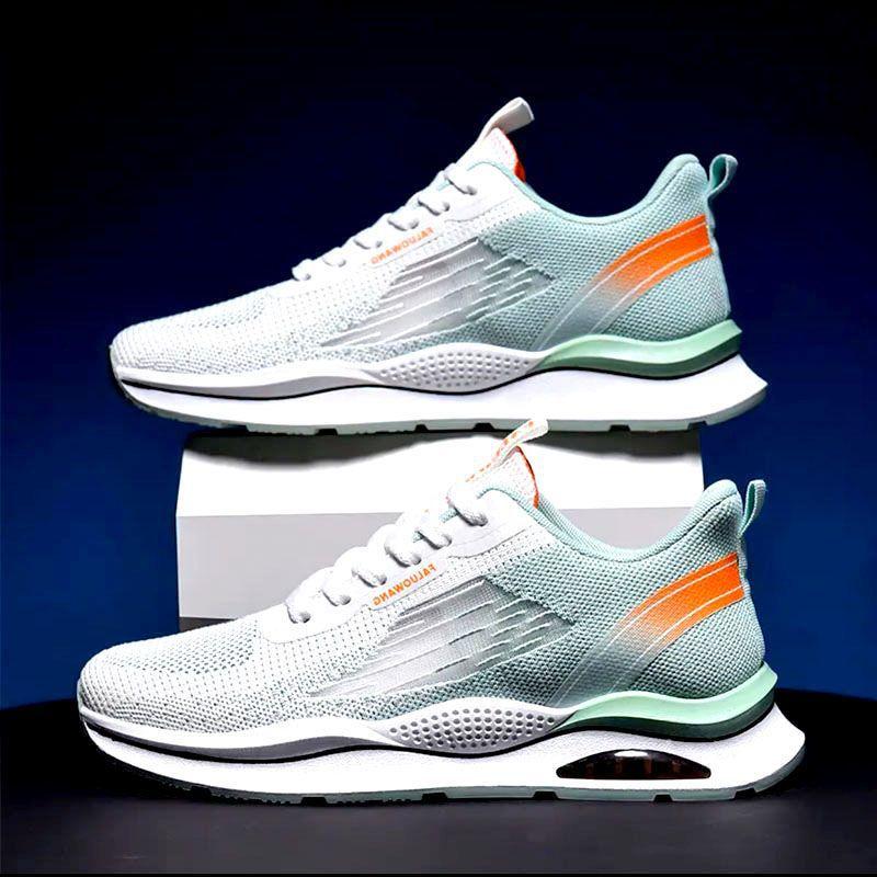 Весенне-летняя мужская обувь, дышащая спортивная повседневная обувь с мягкой подошвой, нескользящие кроссовки для бега