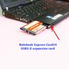 1 шт. 5 Гбит/с адаптер PCI Express Card Usb 3.0 двухпортовый концентратор PCI 54 мм слот Expresscard PCMCIA конвертер для ноутбука