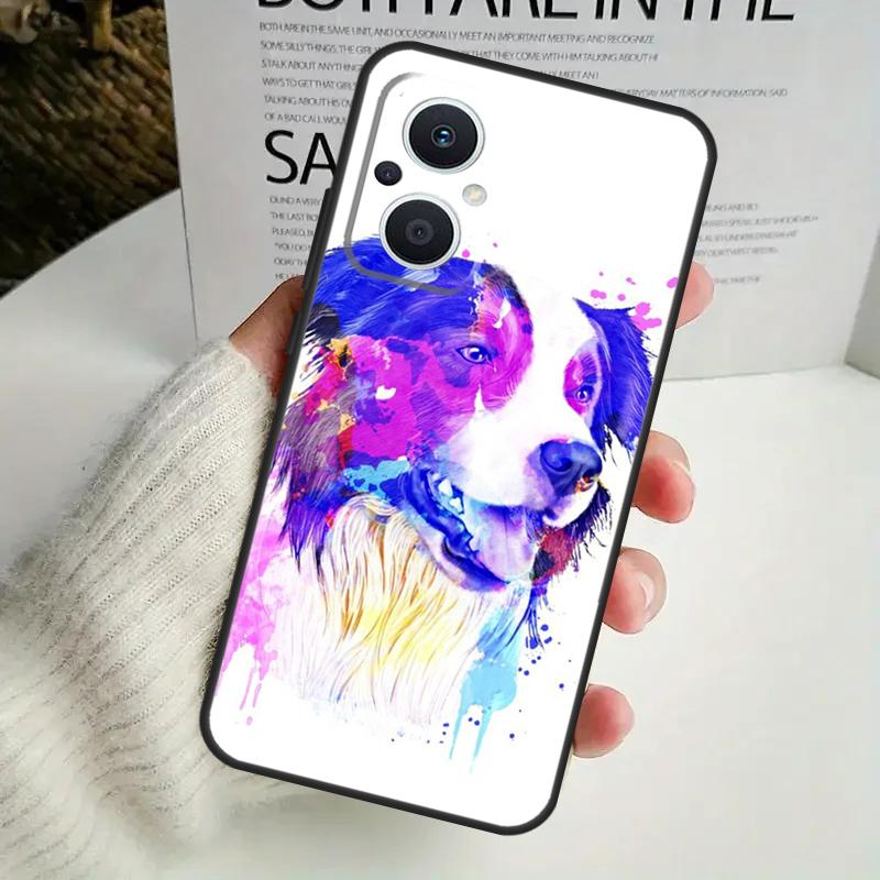 Чехол для телефона с собакой Бордер-колли для OPPO Reno 8 7 Lite 8T 11 12 13 14 14F 10 Pro OPPO Find X8 X6 X5 Pro
