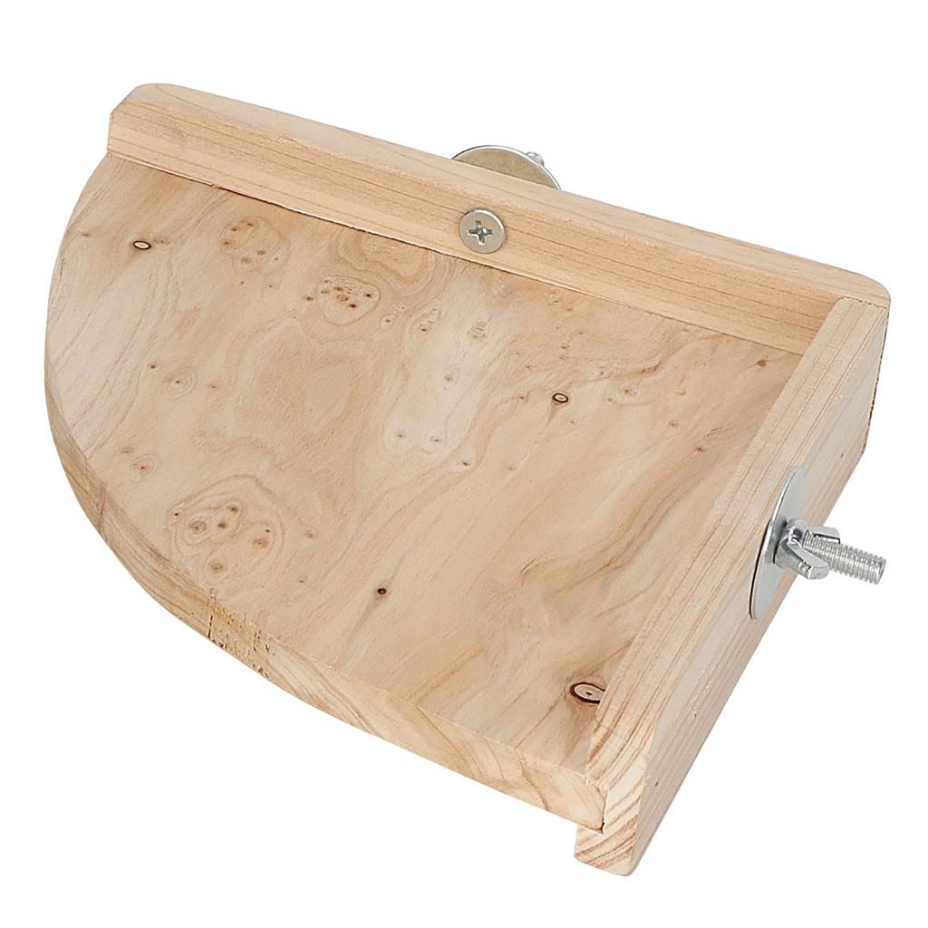 Wooden Corner Platform Rack Rest Stand for Parrot Hamster Chinchillas Small Pet Cage Accessory