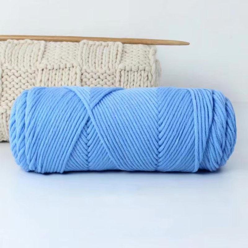 1Roll Crochet Thread Soft Cotton Hand-Woven 8 Strands Diy Scarf Hat Knitting Yarn Hand-Made