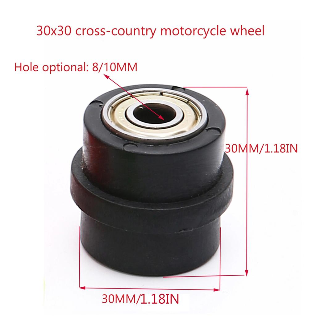 Motorcycle Chain Roller Tensioner Bike Pulley Wheel Slider Guide 8mm10m For Street Enduro Motocross ATV CRF CR XR YZ WR
