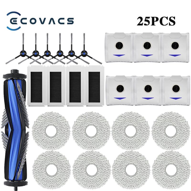 Ecovacs Debot N30 Omni / N30 Pro Omni Робот-пылесос Запчасть Аксессуар Основная боковая щетка HEPA-фильтр Тряпка Мешок для пыли