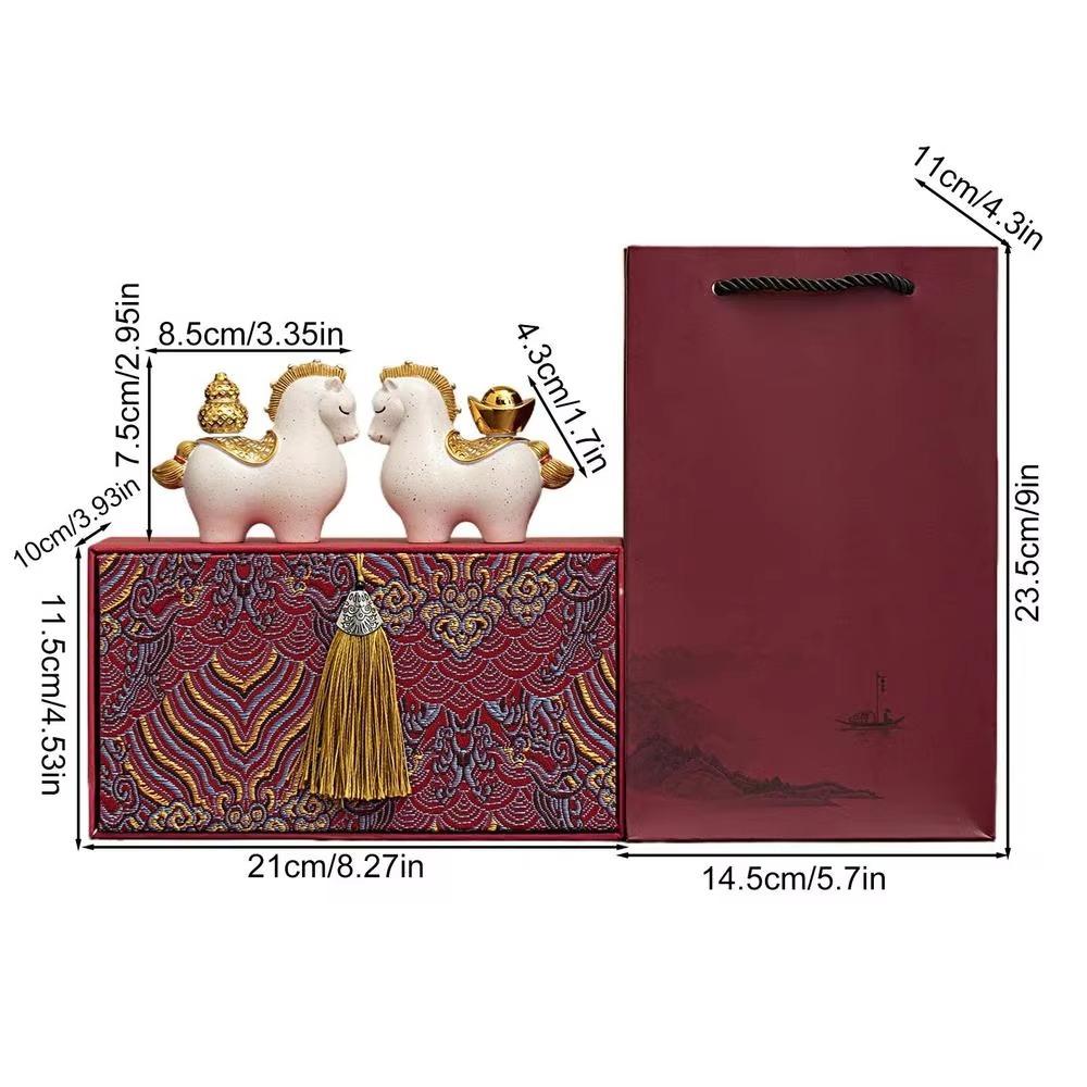 Талисман лошадь Фигурка лошади Смола Лошадь по знаку зодиака Украшения Милая лошадка Миниатюра Офис