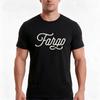 Fargo Script Logo Tshirt Summer Casual Cotton Tee Oversized Streetwear Tops Vintage Graphic Print Loose Fit Short Sleeve