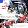 Motorcycle Chain Alignment Tool - Heavy Duty Chain Straightener for Dirt Bike/ATV, Adjuster & Repair Kit with Guide