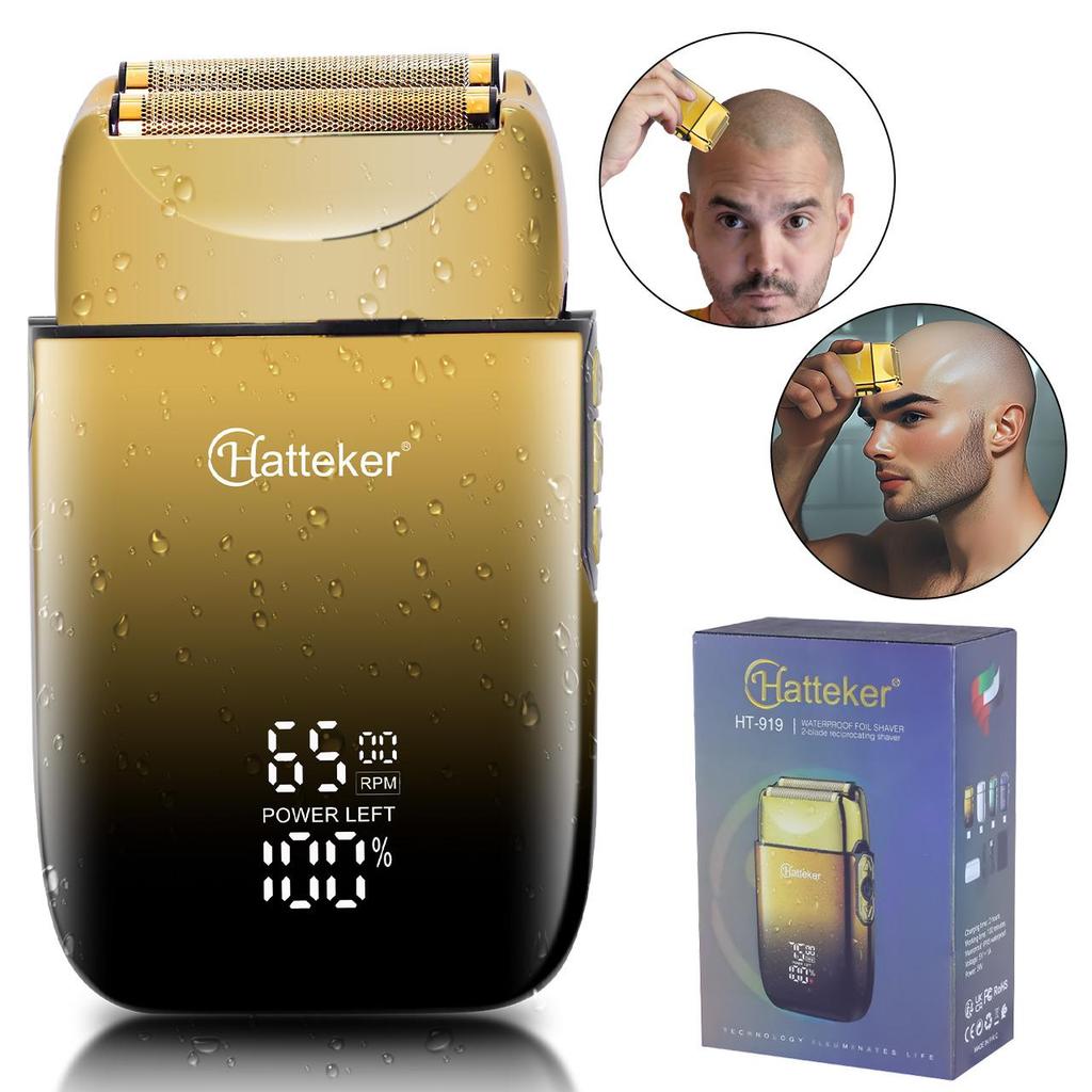 SOLIMPIA 3-скоростные электробритвы для мужчин Бритвы для бритья для лысых мужчин с двойной сеткой Парикмахерские принадлежности Электробритвы Триммер для бороды