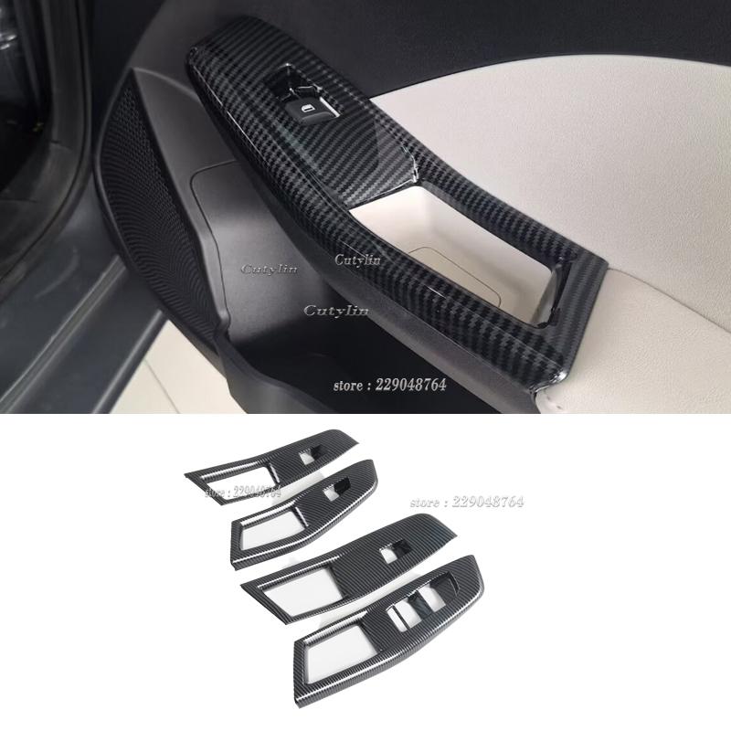 LHD RHD for MG3 MG 3 Hybrid 2024 2025 ABS Carbon Window Switch Front Water Cup Holder Gear Shift Panle Interior Accessories WW32