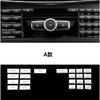 Car Accessories Center Console CD Multimedia Button Frame Cover Sticker For Mercedes Benz E Class W212 2014-2015 CLS 2012-2013
