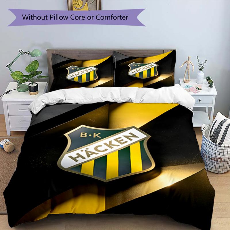 3pcs Duvet Cover Set (1*Duvet Cover + 2*Pillowcase, Without Core), BK Hacken Print Bedding Set, Bedroom Decor, All‑Season, Birthday Gift