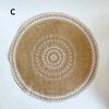1 шт. Новый стиль Минималистичный коврик для посуды Домашний круглый плетеный коврик Ресторан Ретро Пеньковые декоративные коврики Реквизит для съемки Подставка