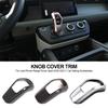 ABS Carbon Fiber Style Car Gear Shift Head Knob Cover Trim For Land Rover Range Rover Sport 2020 2024 Car Styling Accessories