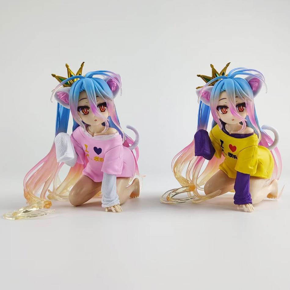 Новая аниме фигурка No Game No Life, настольная, милая, с ушками кошки, Широ, фигурка действия, украшения для комнаты, ПВХ, модель для коллекции взрослых, куклы, игрушки