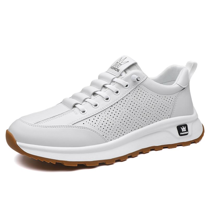 Новые модные мужские кроссовки для треккинга, нескользящие мужские низкие кроссовки, повседневная универсальная спортивная обувь в стиле ретро, повседневные кожаные мужские кроссовки