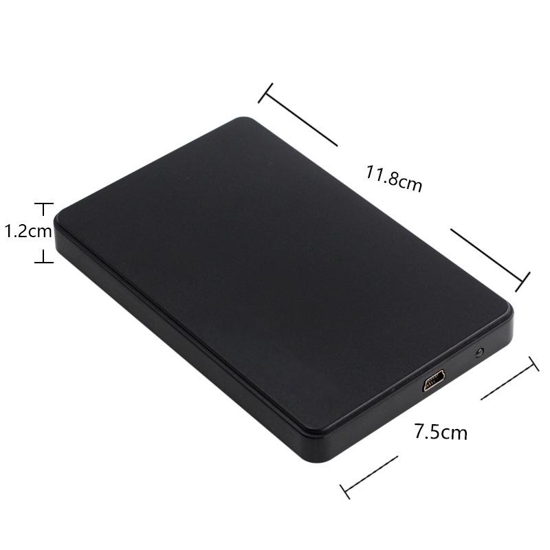 Внешний корпус для жесткого диска 2,5 дюйма USB 2.0 SATA, без инструментов, для HDD/SSD 7 мм/9,5 мм, для аксессуаров ноутбука