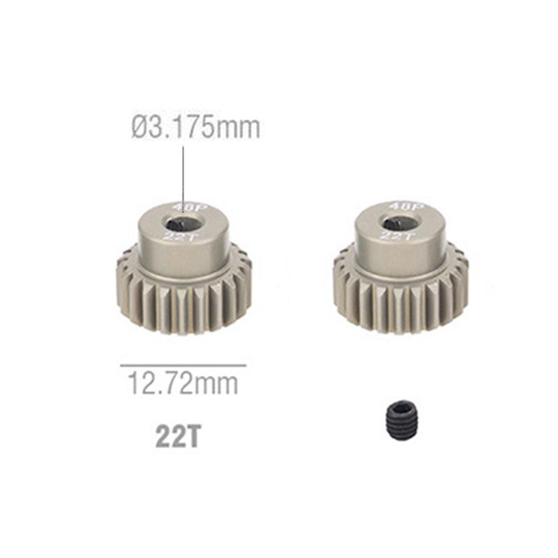 Aluminum Alloy 48P Motor Pinion Gear 3.175mm 13T-30T High Strength for 1/10 1/12 RC Car Model Upgrade Parts