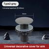 Drainage Seal Faucet Hole Cover Anti-leakage Washbasin Decorative Plug Portable Kitchen Sink Plug