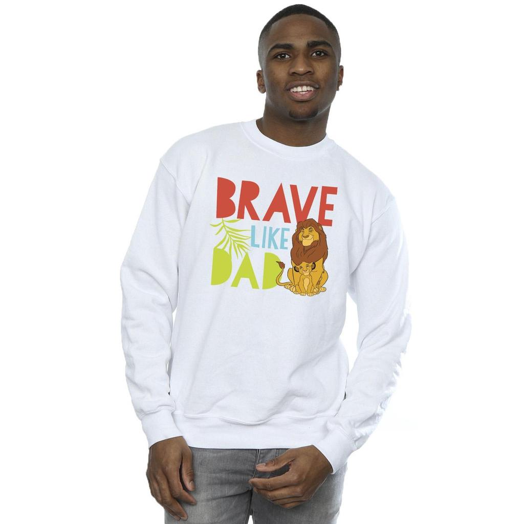 Disney Mens The Lion King Brave Like Dad Sweatshirt