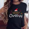 1PC Christmas Snowman Tshirt New Year Christmas Tree Tshirt 2025 Printed Tshirt Womens Shirt Clothing Tshirt