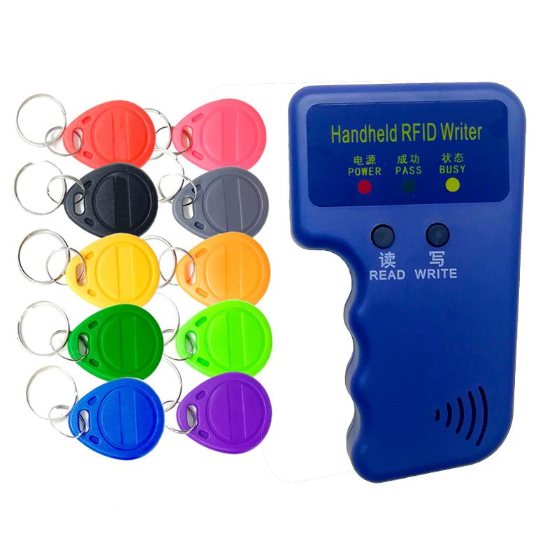 Ручной 125KHz TK4100 EM4100 RFID Копир Записывающее устройство Дубликатор Программатор Считыватель + EM4305 T5577 Перезаписываемые ID Брелоки Метки Карты