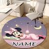 Personalized M-Minnie Round Chair Office Rug - Perfect for Mat, Office Chair & More - Ideal Gift for Birthdays and Holidays