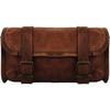 New Leather Brown Back Side Motorcycle Luggage Bag