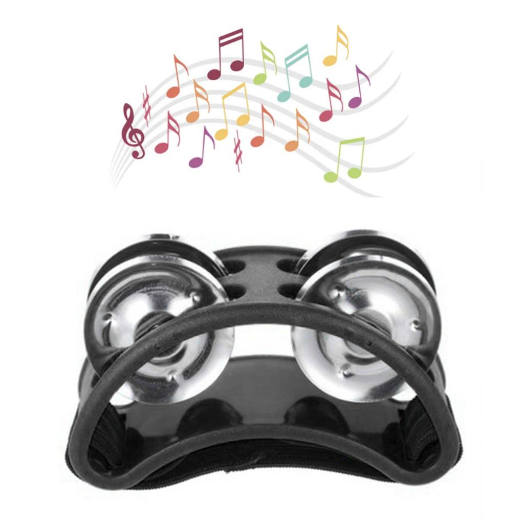 Foot Tambourine Percussion with Jingle Bell Tambourine Musical Percussion Instruments for Guitar