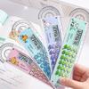 15cm Ruler Calculator Gradient Color Straight Ruler Portable Drawing Ruler  School Office